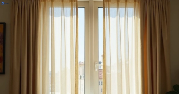 Dull dusty drapes in kings-cross-nsw before professional cleaning